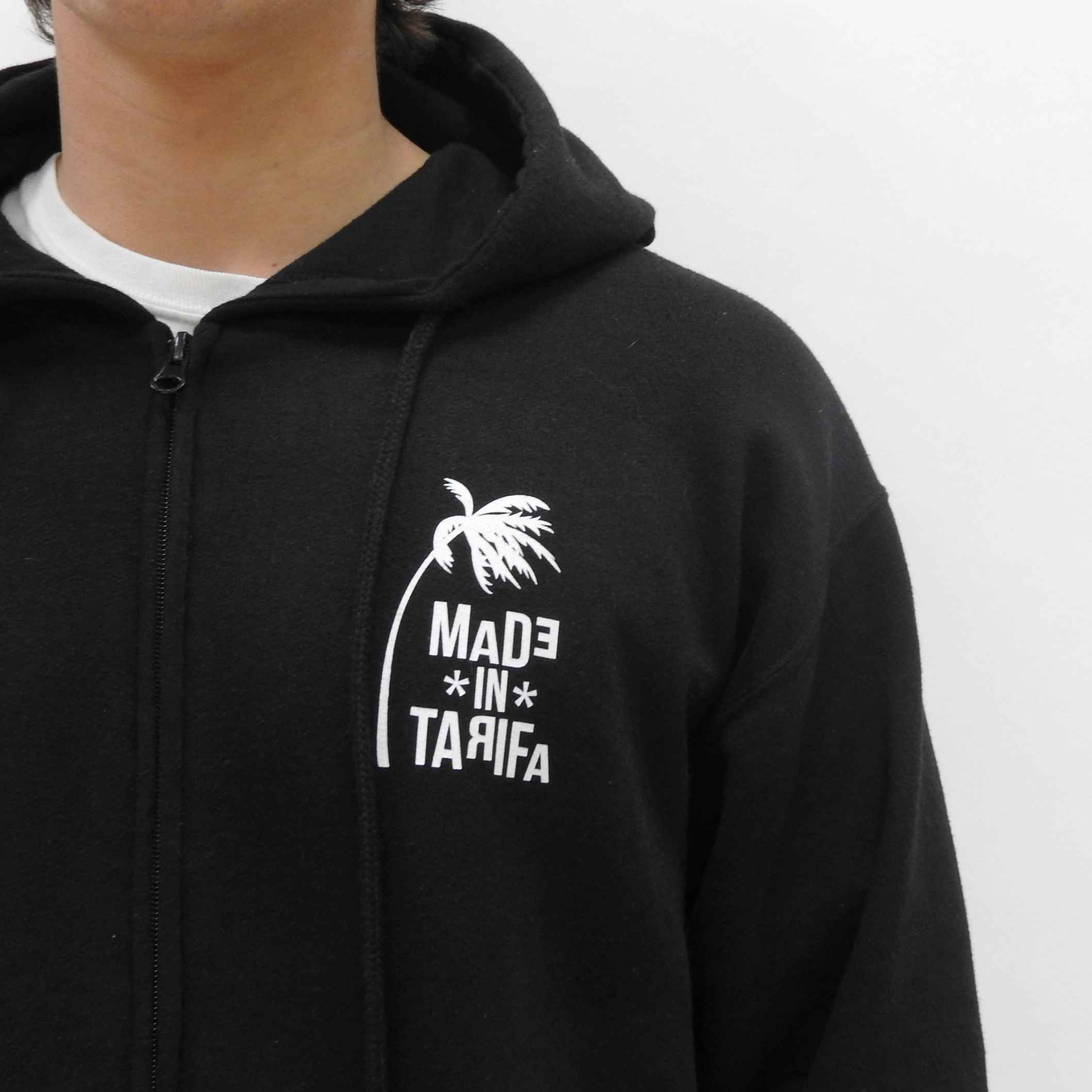 Sudadera Surfera cremallera Negra Positivevibes