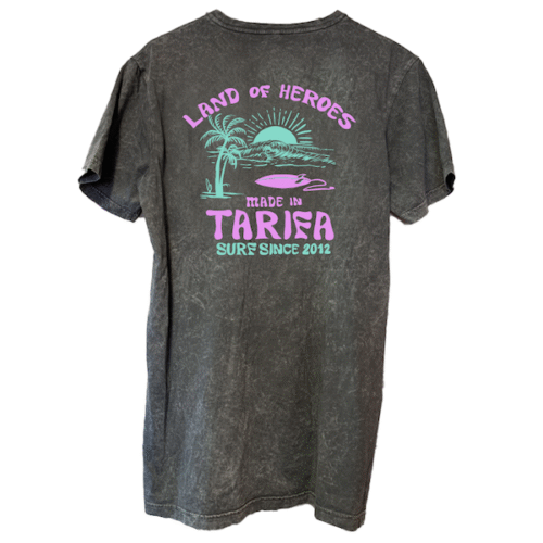 Camiseta mangacorta surfer negra grrovy back-madeintarifa