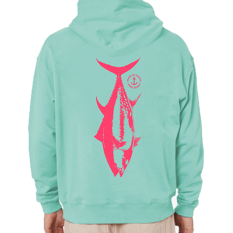 sudadera con capucha surfera HOODIE tuna free spirit Made in tarifa