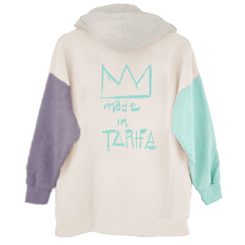 Sudadera surfer con capucha Tricolor