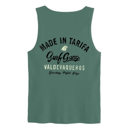 camiseta surfera de tirantes verde Valdevaqueros