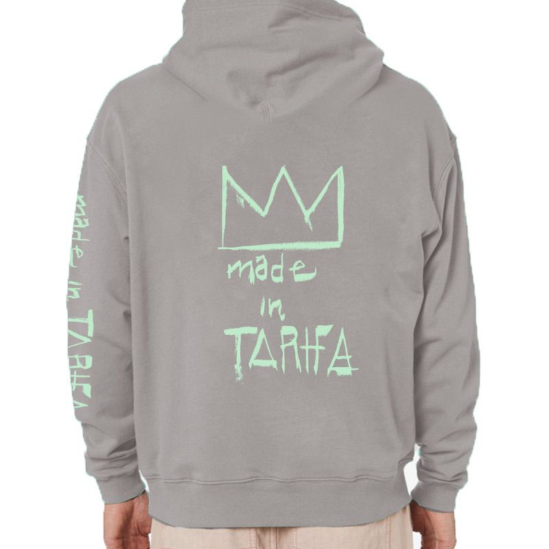 Sudadera surfer softgreen corona verde madeintarifa