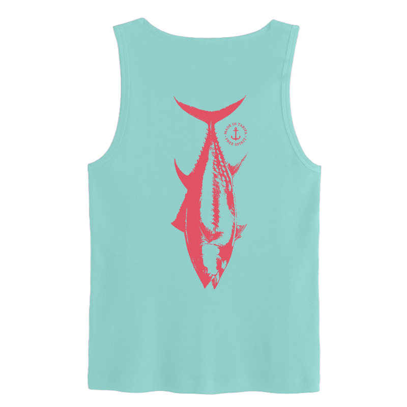 camiseta surfera azulwave tunafreespirit tirantes