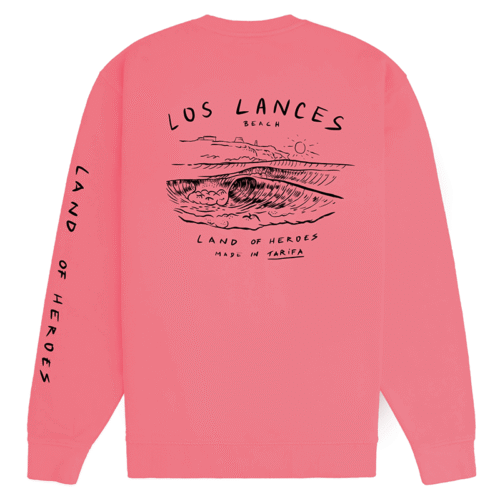 sudadera sin capucha frambuesa los lances