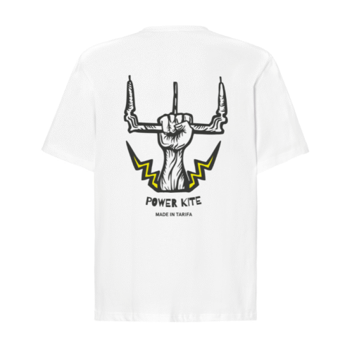 Camiseta surfera oversize blanca Power