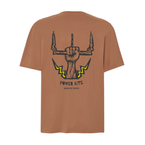 Camiseta surfera oversize coffelatte Power