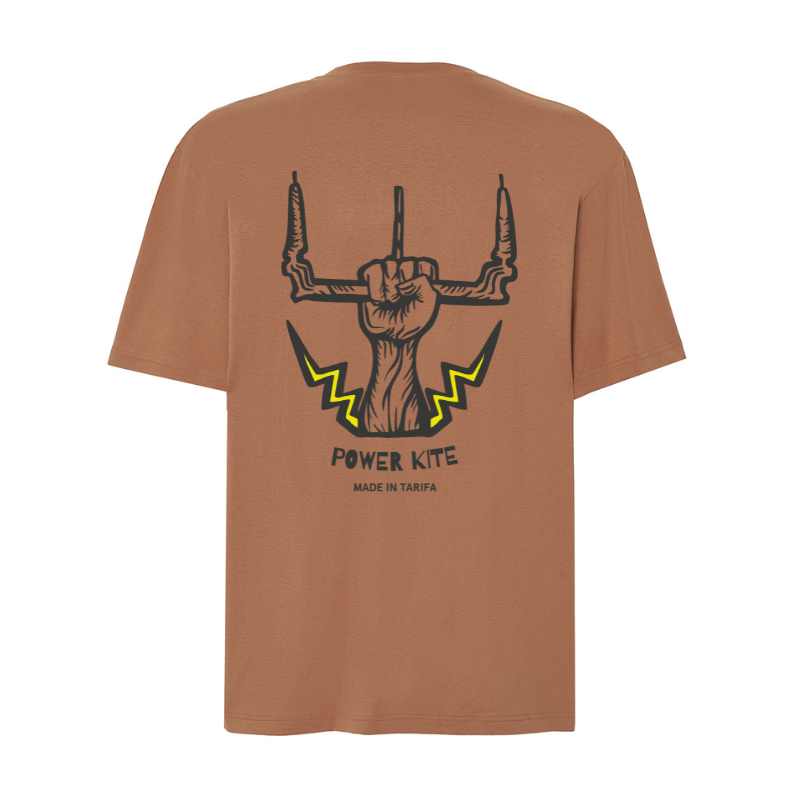 Camiseta surfera oversize coffelatte Power