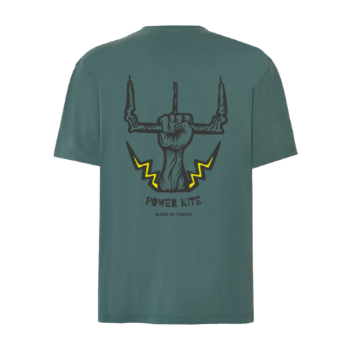 Camiseta Surfera Oversize verde PowerKite
