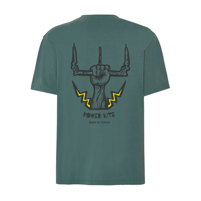 Camiseta Surfera Oversize verde PowerKite