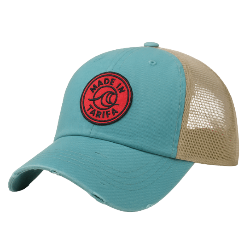 GORRA SURFERA VINTAGE TURQUESA