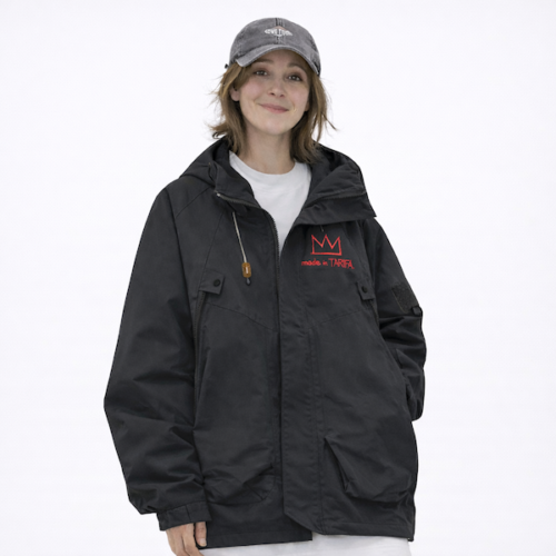 chubasquero negro front madeintarifa
