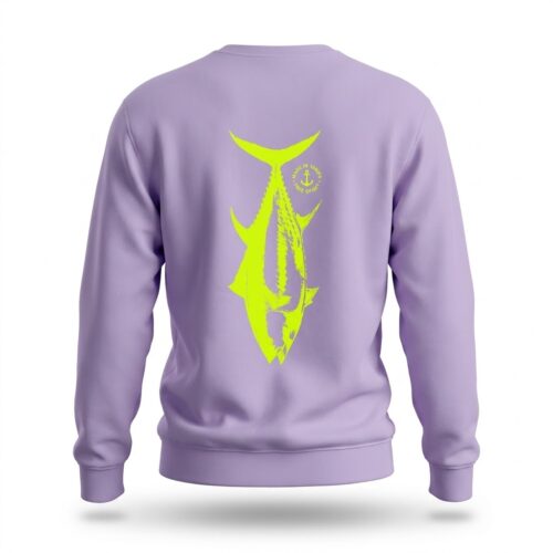 Sudadera Surfera sin capucha lila Tuna fluor