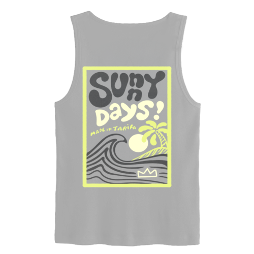 camiseta de tirantes gris sunnydays madeintarifa back