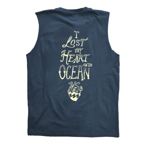 camiseta heavymetal navy heart back madeintarifa