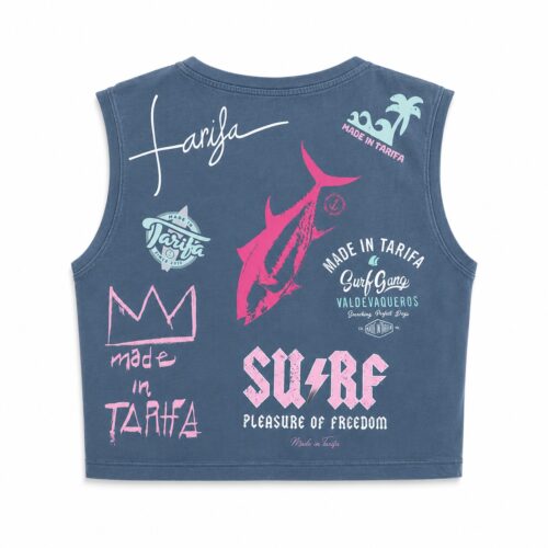 Camiseta tirante boxy la obra back surf