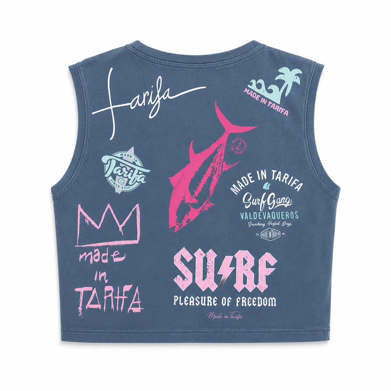Camiseta tirante boxy la obra back surf