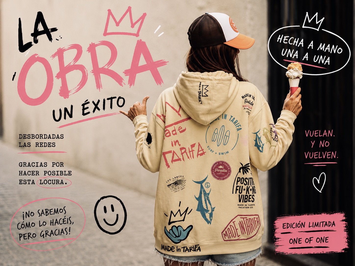 la obra sudadera artesanal madeintarifa