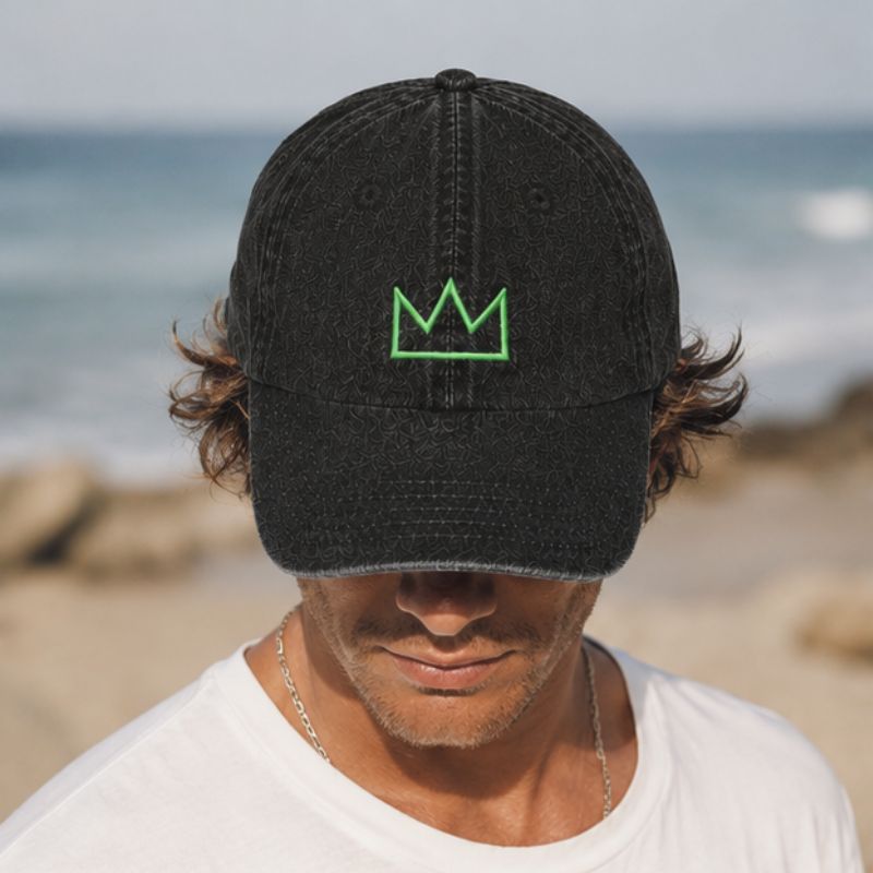 Gorras surfera Vintage negra - Imagen 6