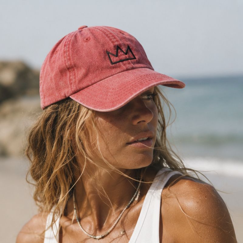 Gorras surfera Vintage roja - Imagen 2